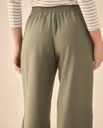 Pantalón con elástico posterior para mujer - Verde