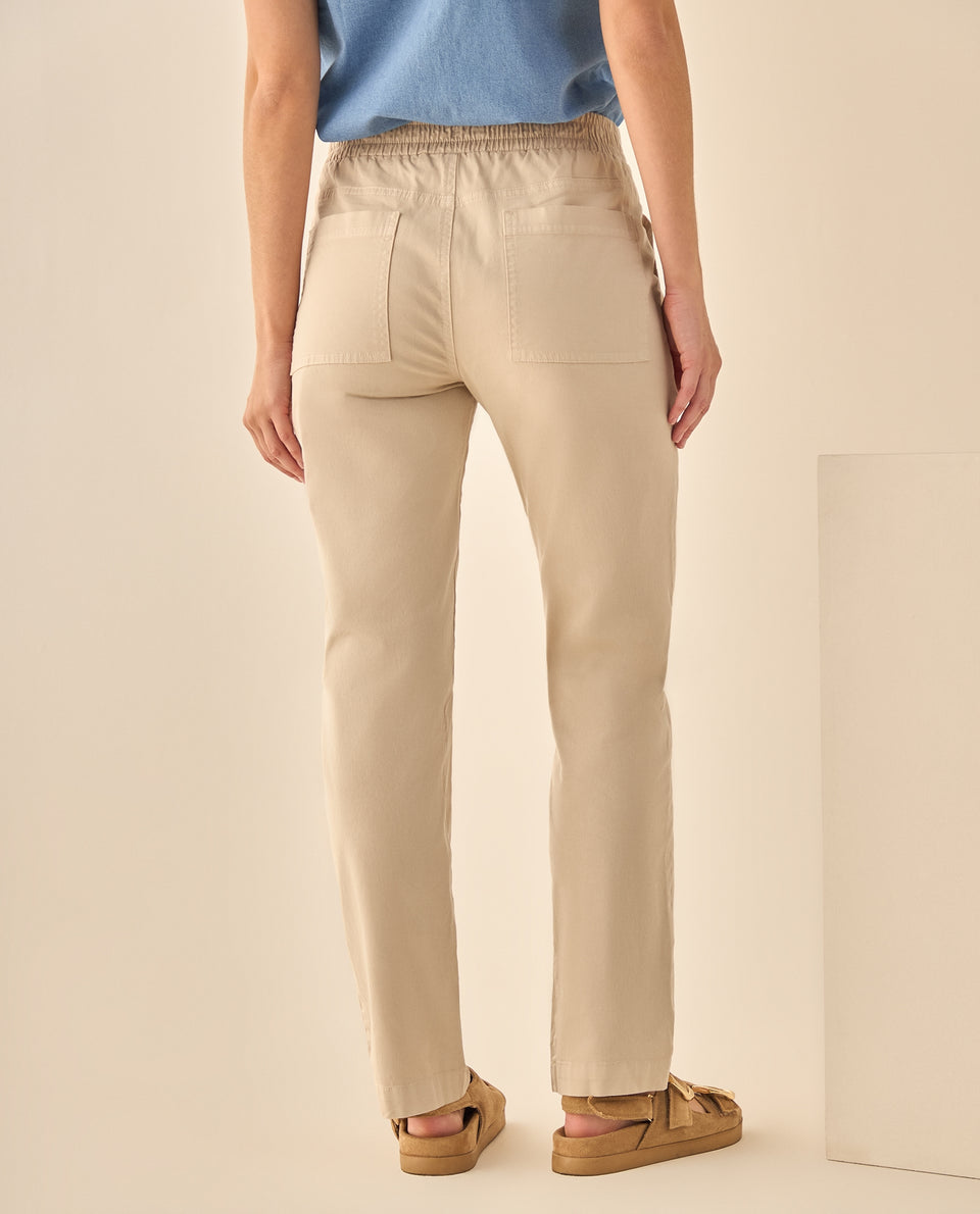 Pantalón Cargo con Cordón Ajustable - Beige 34_933G004_BEI130607_4