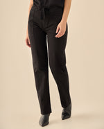 Pantalón Cargo con Cordón Ajustable - Negro