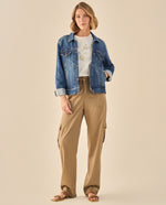Pantalón Cargo con Bolsillos Funcionales - Verde