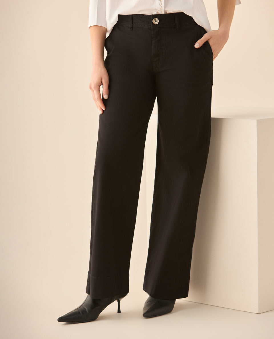 Pantalón clásico de silueta recta para mujer - Negro 34_933G030_NEG190303_3
