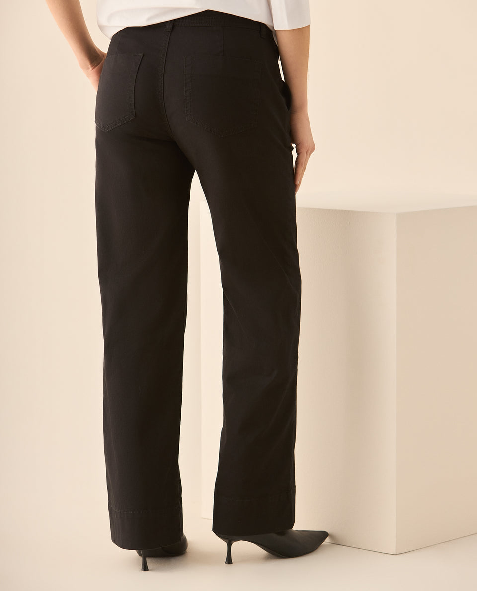Pantalón clásico de silueta recta para mujer - Negro 34_933G030_NEG190303_5