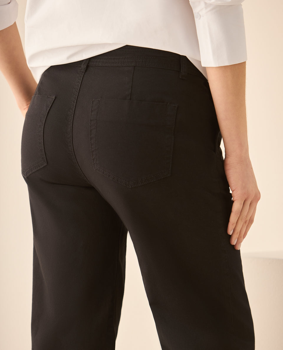 Pantalón clásico de silueta recta para mujer - Negro 34_933G030_NEG190303_6