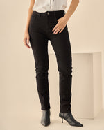 Jeans Skinny Tiro Alto con Stretch - Negro
