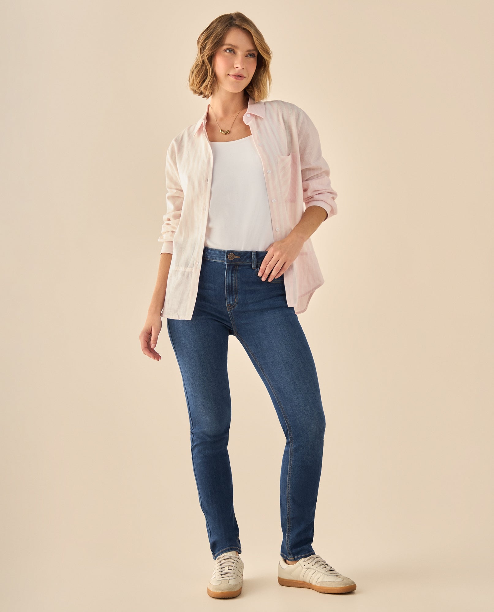 Jeans Skinny con Stretch Premium - Azul 34_972G304_AZU184035_0