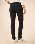Jean bota recta tono oscuro para mujer - Azul