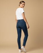 Jean boot cut cinco bolsillos para mujer - Azul