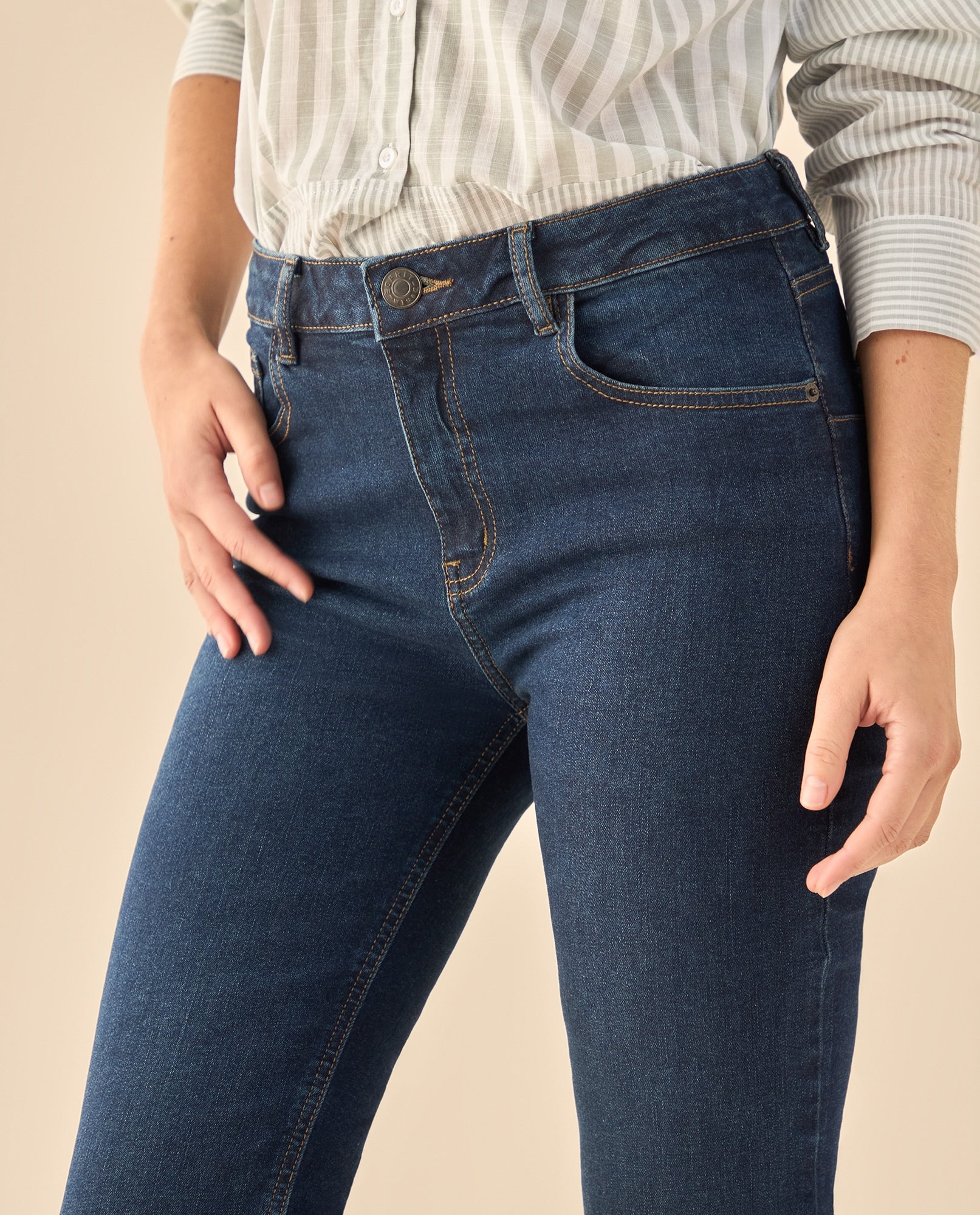 Pantalón con Stretch Natural - Azul 34_973G307_AZU194027_5