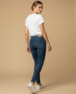 Jean skinny cinco bolsillos para mujer - Azul