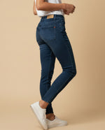 Jean skinny cinco bolsillos para mujer - Azul