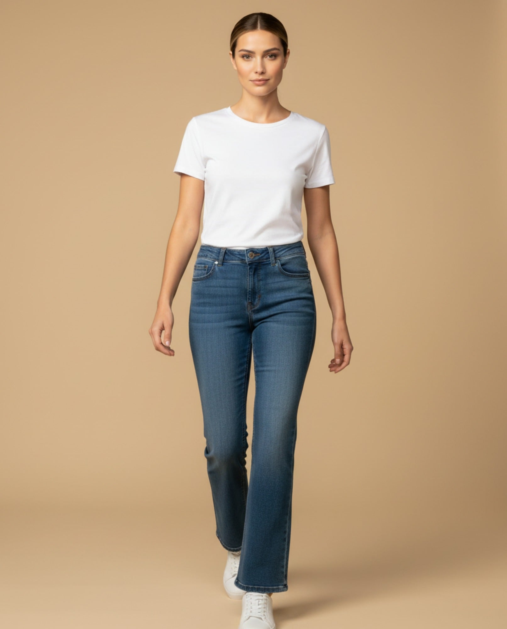 Jean boot cut con corte acampanado para mujer - Azul 34_979G001_AZU193933_1