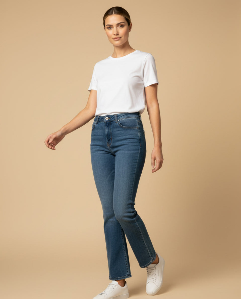 Jean boot cut con corte acampanado para mujer - Azul 34_979G001_AZU193933_2
