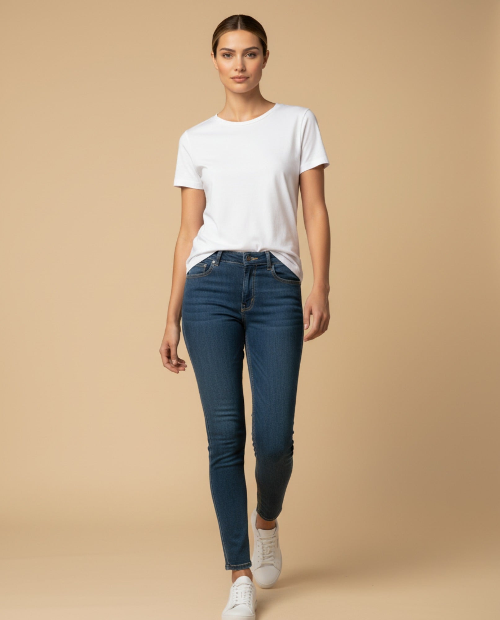 Jean skinny talle alto cinco bolsillos para mujer - Azul 34_979G301_AZU174027_1